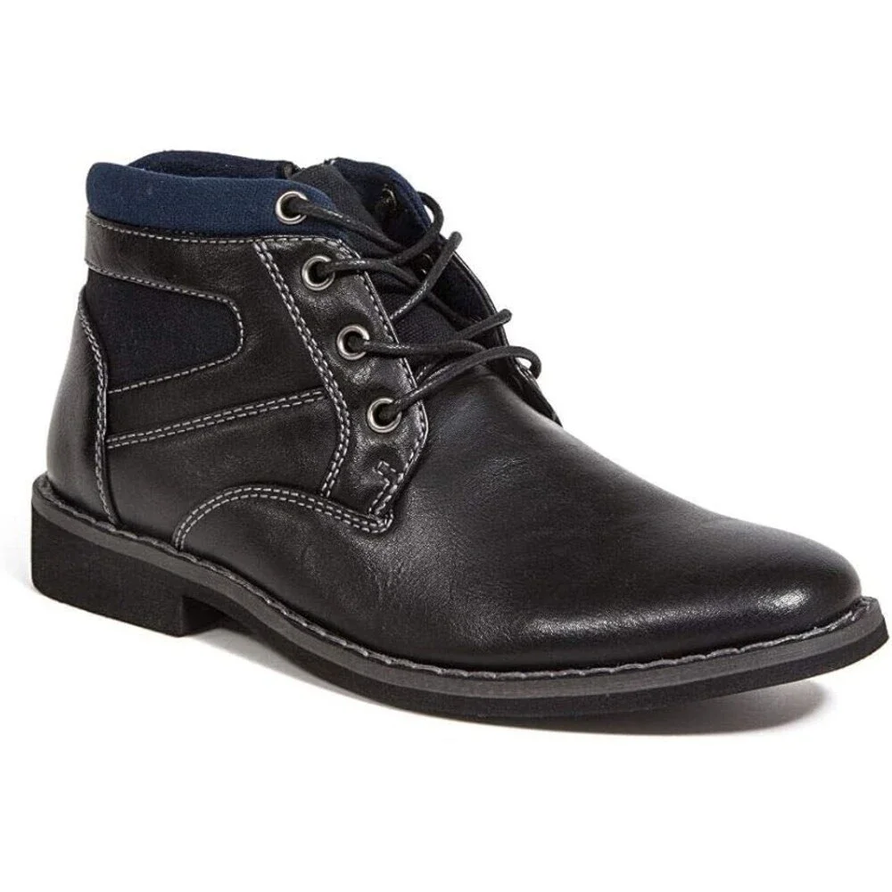 Deer Stags Irvine Boots Kids US 13 Black Memory Foam Round Toe Chukka JOBB1700